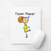 B-Ball-Team-Spielerin Mousepad (Mit Mouse)