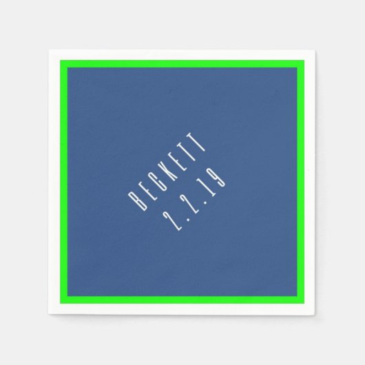 B Bar Mitzvah Napkin Serviette (Vorderseite)