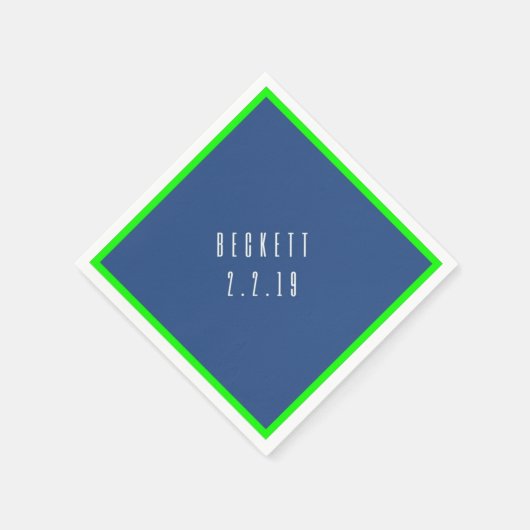 B Bar Mitzvah Napkin Serviette (Ecke)