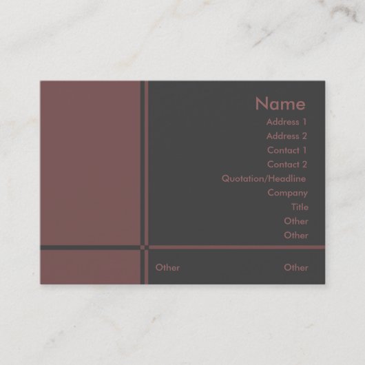 B-Berufliche Visitenkarte (Vorderseite)