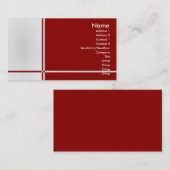 B-Berufliche Visitenkarte (Vorne/Hinten)