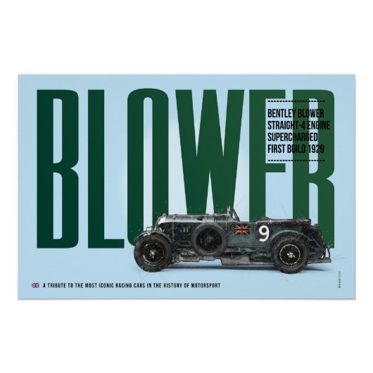 B Blower Tribute Poster (Vorderseite)