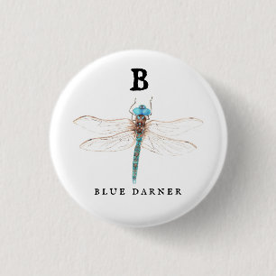 ‚B‘ Blue Darner Button