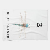 ‚B‘ Blue Darner Geschirrtuch (Horizontal)