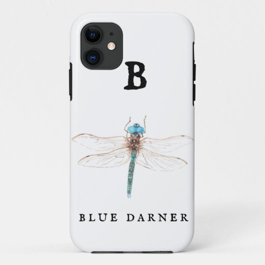 "B" Blue Darner iPhone / iPad Gehäuse Case-Mate iPhone Hülle (Rückseite)