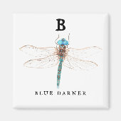 ‚B‘ Blue Darner Magnet (Vorne)