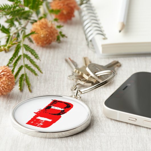 B - Bluttyp - Schlüsselanhänger (Seite)