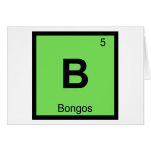 B - Bongos Musik Chemie Periodensystem Symbol
