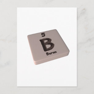 B Boron Postkarte