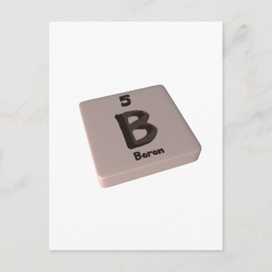 B Boron Postkarte (Vorderseite)