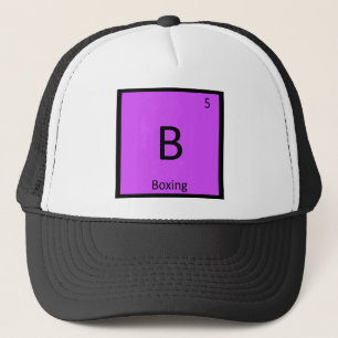 B - Boxsport Chemie Periodensystem-Symbol Truckerkappe