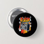 B-boy Angesagt-hop-Break-Tanz Button (Vorne & Hinten)