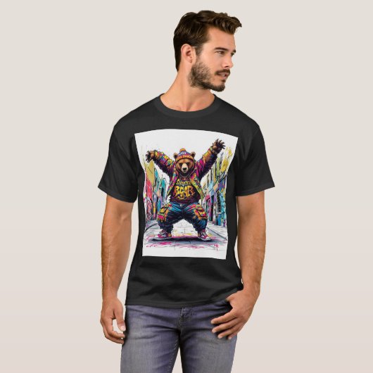 B-Boy Bear T - Shirt Design (Vorne ganz)
