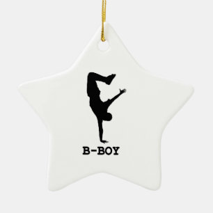 B Boy Keramikornament
