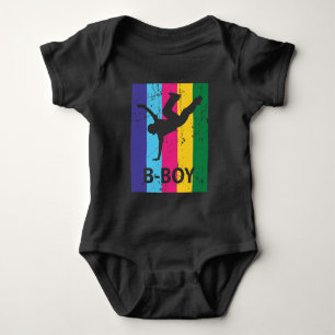 B-Boy Retro 70er Jahre Vintage Breakdancing Jungen Baby Strampler