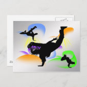 B-Boying Postkarte (Vorne/Hinten)