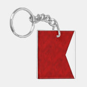 B Bravo Wasserfarbe Wasserzeichen Seefahrtzeiche Schlüsselanhänger (Vorderseite links)