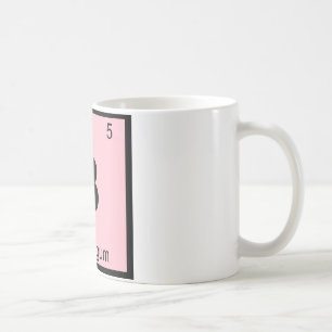 B - Bubblegum-Chemie Periodensystem-Symbol Kaffeetasse