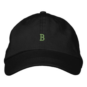 B Buchstabe gedruckter Monogramm Anfangsbuchstabe  Bestickte Baseballkappe