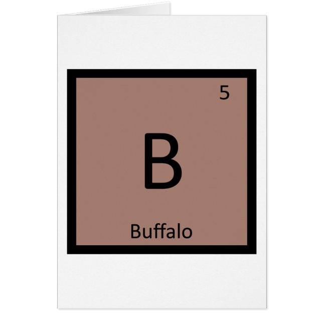 B - Buffalo Buffalo Chemistry Symbol (Vorne)