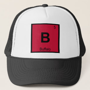 B - Buffalo New York Chemie Periodensystem Stadt Truckerkappe
