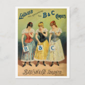 "B & C Corsets Werbung" Postkarte (Vorderseite)