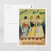 "B & C Korsetts Werbung" Postkarte (Vorne/Hinten)