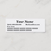 b-card17s mini visitenkarte (Rückseite)