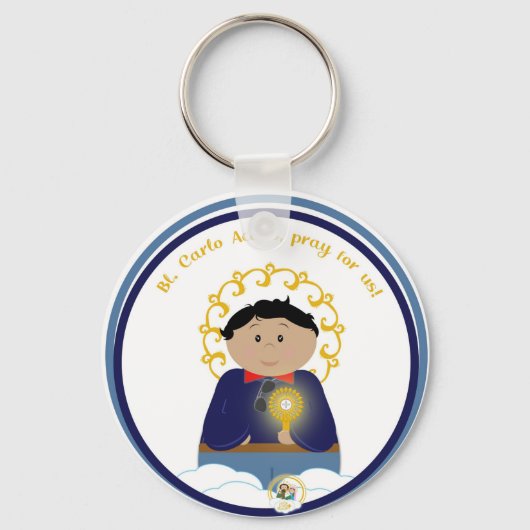 B. Carlo Acutis Medal Schlüsselanhänger (Vorderseite)