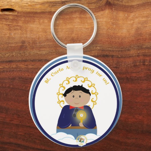 B. Carlo Acutis Medal Schlüsselanhänger (Vorderseite)