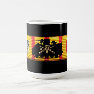 B Co. 4/23. Vietnam Service Ribbon-Tasse Kaffeetasse