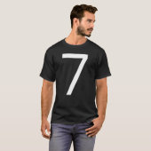 B Day Number 7 Monogram Poppins Font Initial Alpha T-Shirt (Vorne ganz)