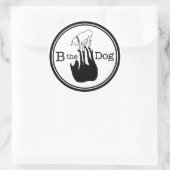 B Der Hund - Aufkleber (Tasche)