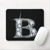 ‚B‘ Diamond Bling Mousepad (Mit Mouse)