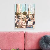 B Dock, in die Bucht legen Leinwanddruck (Insitu (Wohnzimmer))