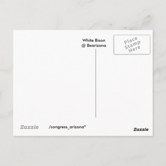 B E A R I Z O N A POSTKARTE (Rückseite)