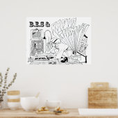 B.E.S. & Radio Chemist Poster (Küche)