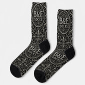B&E Socken Kühnes und Elaboriertes Design 001864 (Linkes Detail)