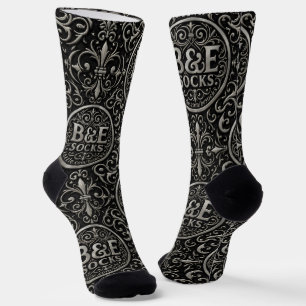B&E Socken Kühnes und Elaboriertes Design 001864