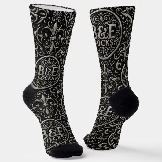 B&E Socken Kühnes und Elaboriertes Design 001864 (Gewinkelt)