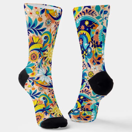 B&E Socken Kühnes und Elaboriertes Design 001941 (Gewinkelt)