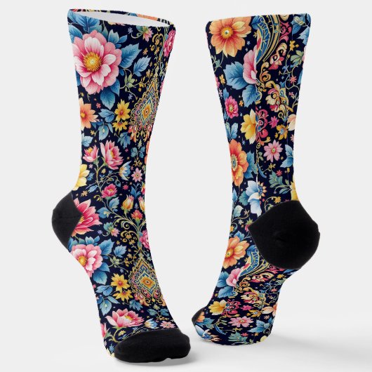 B&E Socken Kühnes und Elaboriertes Design 002029 (Gewinkelt)