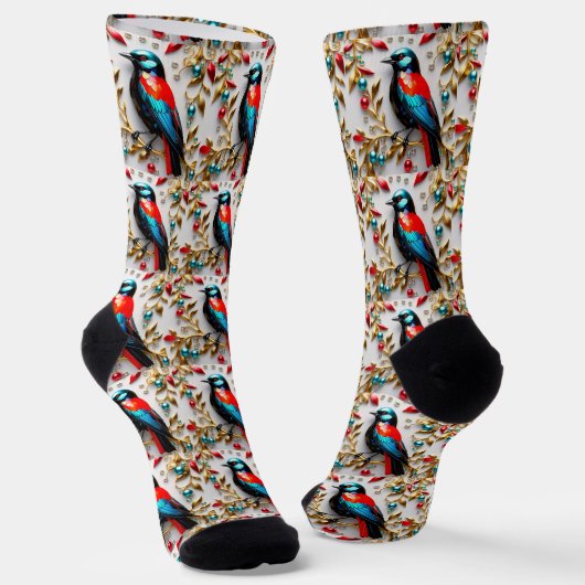 B&E Socken Kühnes und Elaboriertes Design 002121 (Gewinkelt)