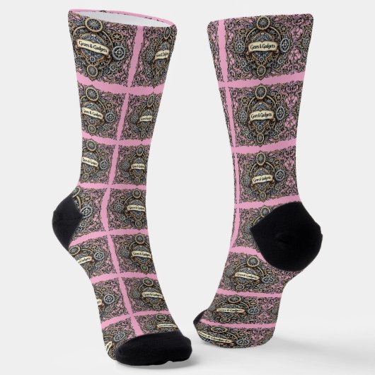 B&E Socken Kühnes und Elaboriertes Design 002124 (Gewinkelt)