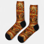 B&E Socken Kühnes und Elaboriertes Design 002298 (Linkes Detail)