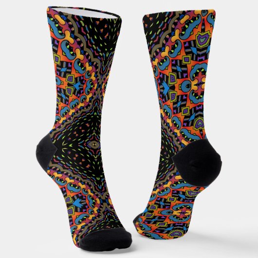 B&E Socken Kühnes und Elaboriertes Design 0048189 (Gewinkelt)