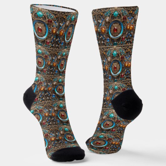 B&E Socken Kühnes und Elaboriertes Design 0048947 (Gewinkelt)
