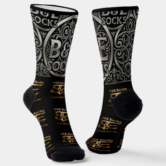B&E Socken Kühnes und Elaboriertes Design 0049549 (Gewinkelt)