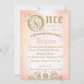 "B" einmal auf einer Zeitdruckpfirsich Einladung (Rückseite)