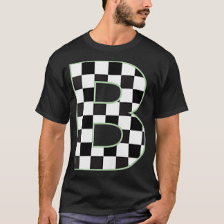 B Erste schwarz-weiße Tafel mit Monogramm T-Shirt